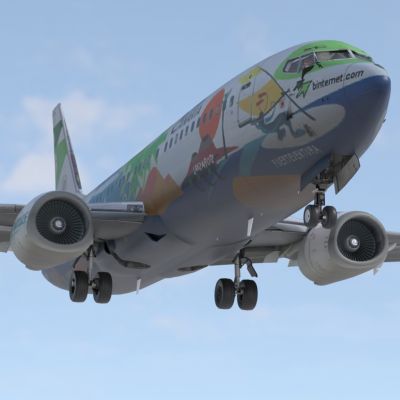 波音737400客机民航飞机带驾驶室24种涂装