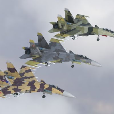 su37苏37战斗机3套涂装