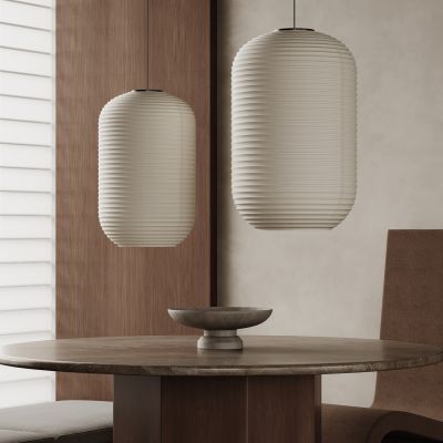 侘寂风吊灯 中古风吊灯 单头 纸质吊灯 布艺吊灯