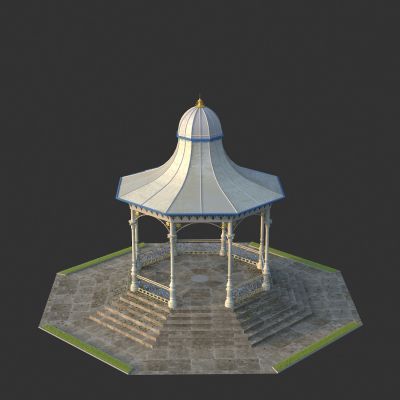 欧式户外庭院亭子凉亭 地砖