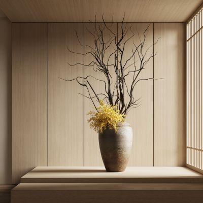 新中式干枝干花 绿植盆栽