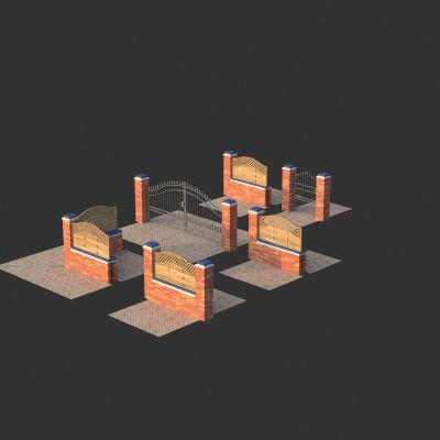 围墙 围栏 围挡 院墙 院子门 铁艺门