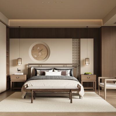 新中式宋式风卧室