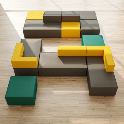 现代沙发组合 休闲沙发 办公沙发 公共沙发