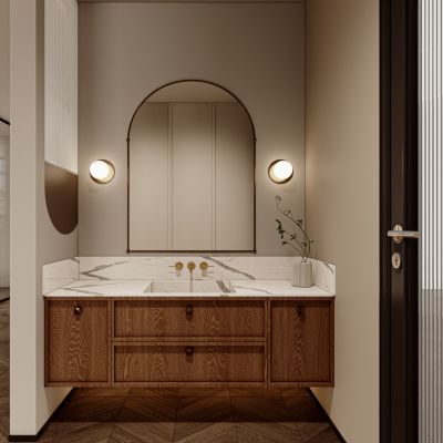 中古风干区，干区卫生间