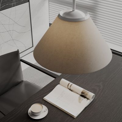现代布艺吊灯 单头吊灯 纸质吊灯 办公吊灯