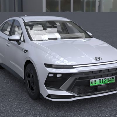 现代索纳塔带内饰