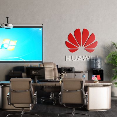 现代大班台 办公桌 文件柜 文件夹 复印机 饮水机 投影仪