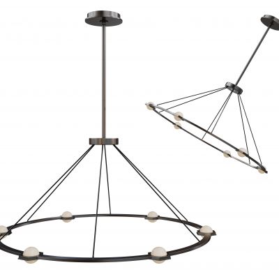 现代球形吊灯 玻璃球吊灯 轻奢艺术灯 金属吊灯