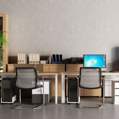 现代办公桌 文件柜 文件夹 饮水机 复印机 电脑桌