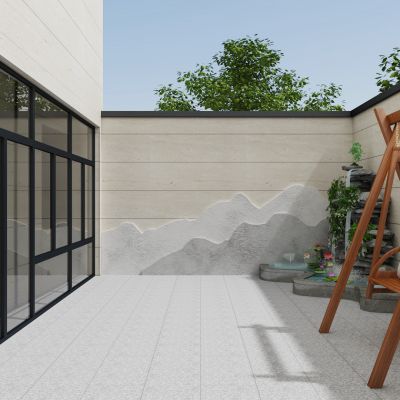 现代院子小院后院