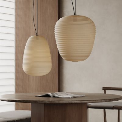 侘寂风吊灯 中古风吊灯 单头 纸质吊灯 布艺吊灯