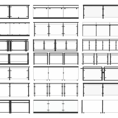 现代玻璃栏杆护栏围栏扶手楼梯扶手阳台栏杆金属栏杆a