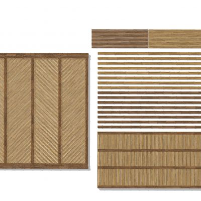 现代竹子屏风装饰竹竿篱笆栏杆竹艺屏风隔断竹子隔墙