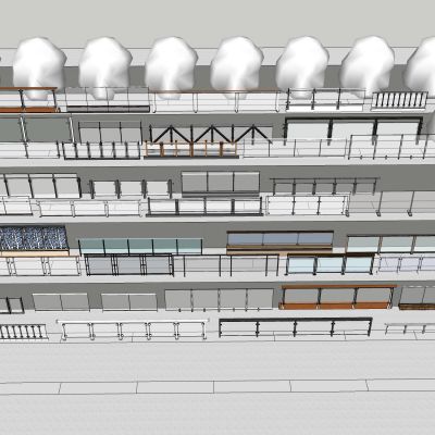 现代玻璃栏杆围栏护栏景观栏杆金属不锈钢护栏桥护栏格栅