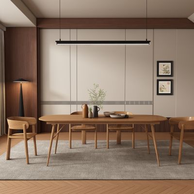 中古风餐厅餐桌