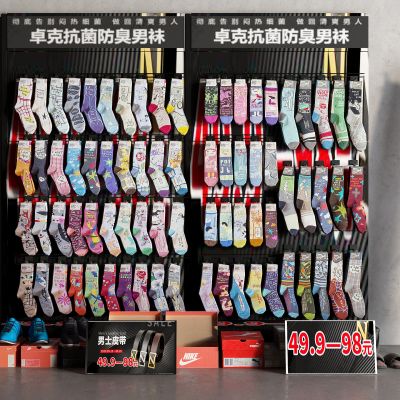 现代袜子 运动鞋 球鞋 拖鞋 货架