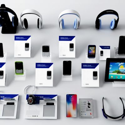 现代手机 平板 耳机 价格标签