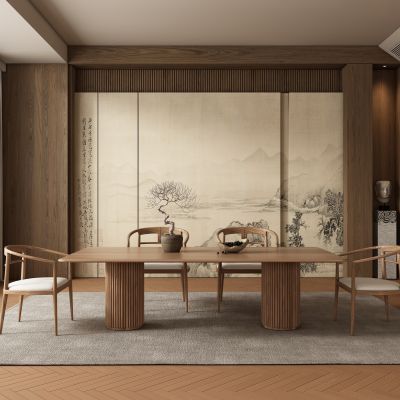 新中式餐厅 餐桌