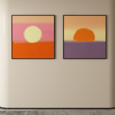 简约日出装饰画挂画