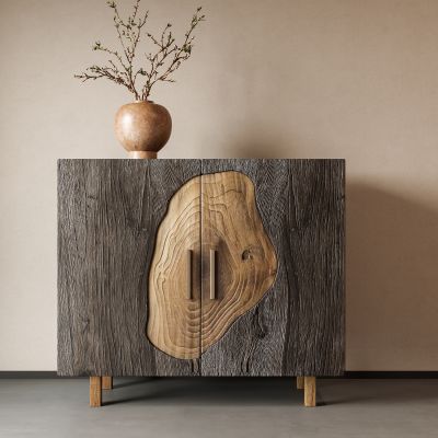 侘寂风储物柜3D模型