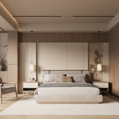 新中式宋式风卧室