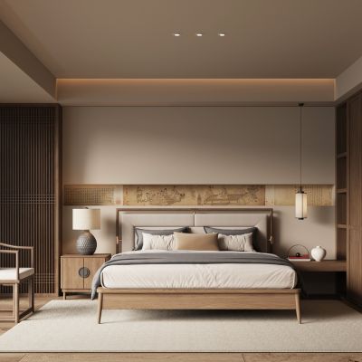 新中式宋式风卧室