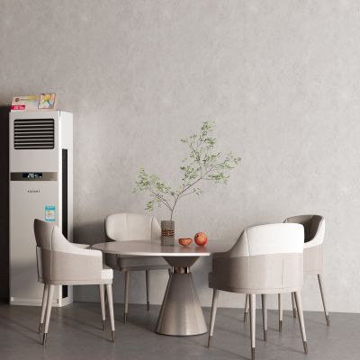 现代餐桌 圆桌 空调 落地空调