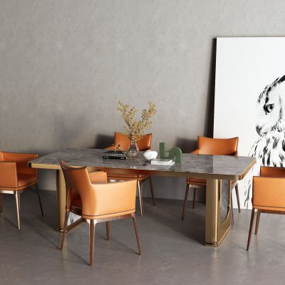 后现代大理石餐桌