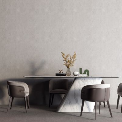 后现代大理石餐桌