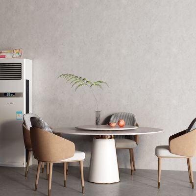 后现代餐桌 空调 落地空调 圆桌