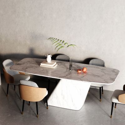 后现代大理石餐桌