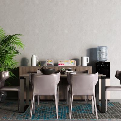 后现代餐桌 餐边柜 饮水机 电水壶 开水瓶