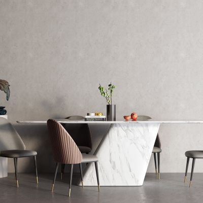 后现代大理石餐桌