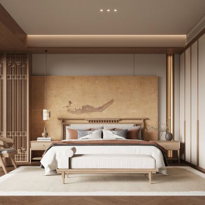 新中式宋式风卧室