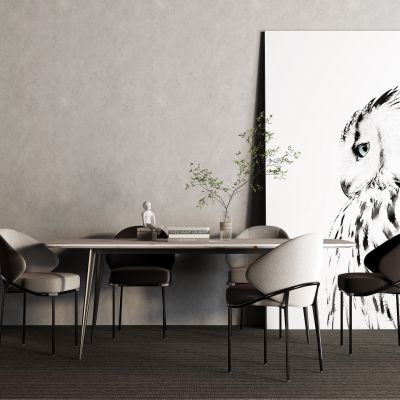 后现代大理石餐桌