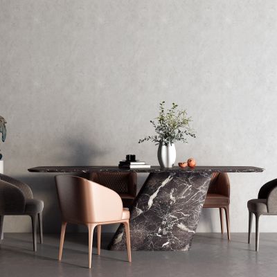 后现代大理石餐桌