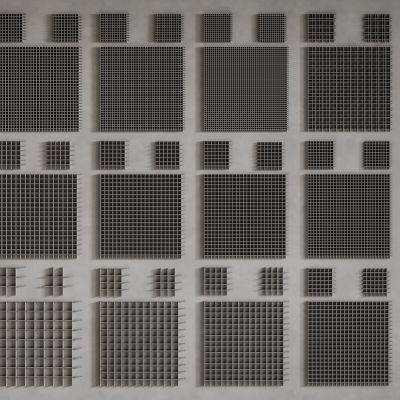 现代吊顶 格栅吊顶 铝方通吊顶