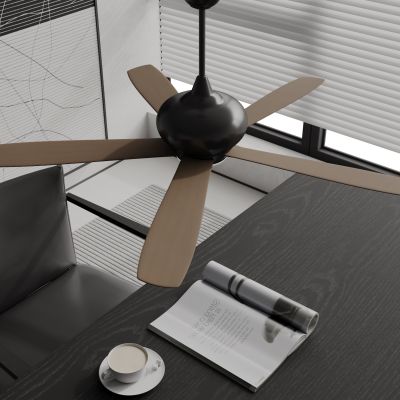 现代吊扇 木纹吊扇 风扇