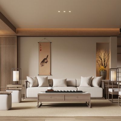 新中式宋式风客厅