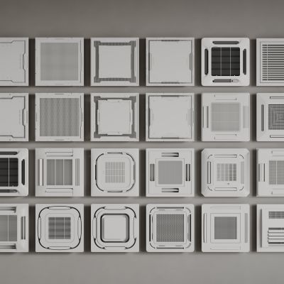 现代铝扣板吊顶 矿棉板吊顶 集成吊顶 面灯 空调出风口 浴霸