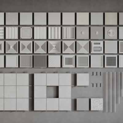 现代铝扣板吊顶 矿棉板吊顶 集成吊顶 面灯 空调出风口 浴霸