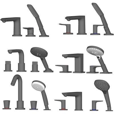 现代水龙头金属水龙头花洒卫浴用品五金构件