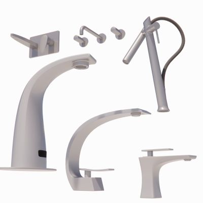 现代水龙头金属水龙头开关卫浴用品五金构件