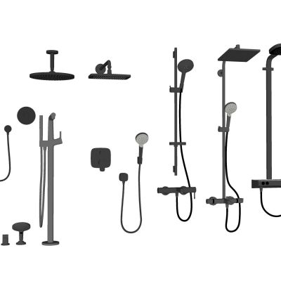 现代水龙头金属水龙头洗手台花洒卫浴用品五金构件喷头淋浴喷头开关