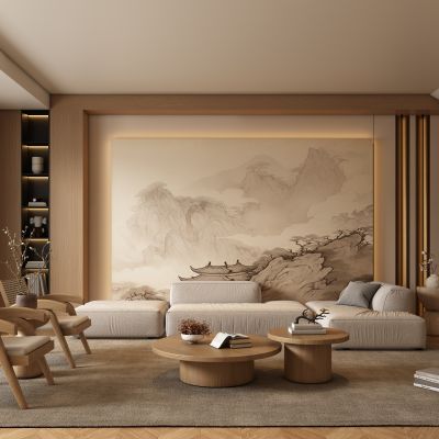 新中式客厅沙发