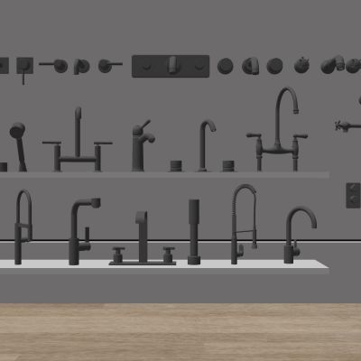 现代水龙头金属水龙头花洒淋浴组合卫浴用品五金构件伸缩水龙头喷头