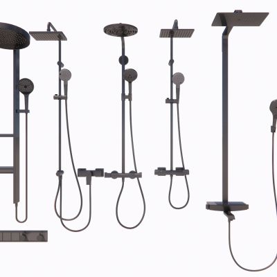 现代水龙头金属水龙头洗手台花洒卫浴用品五金构件喷头淋浴喷头