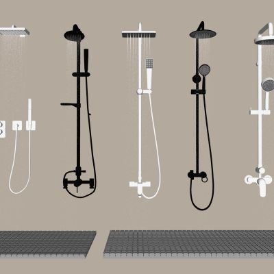 现代淋浴花洒喷头卫浴用品卫浴花洒组合防滑垫