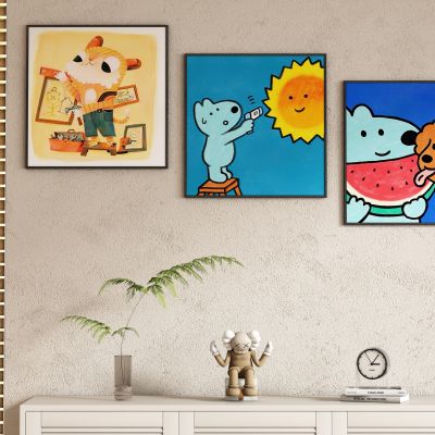卡通动物装饰画挂画
